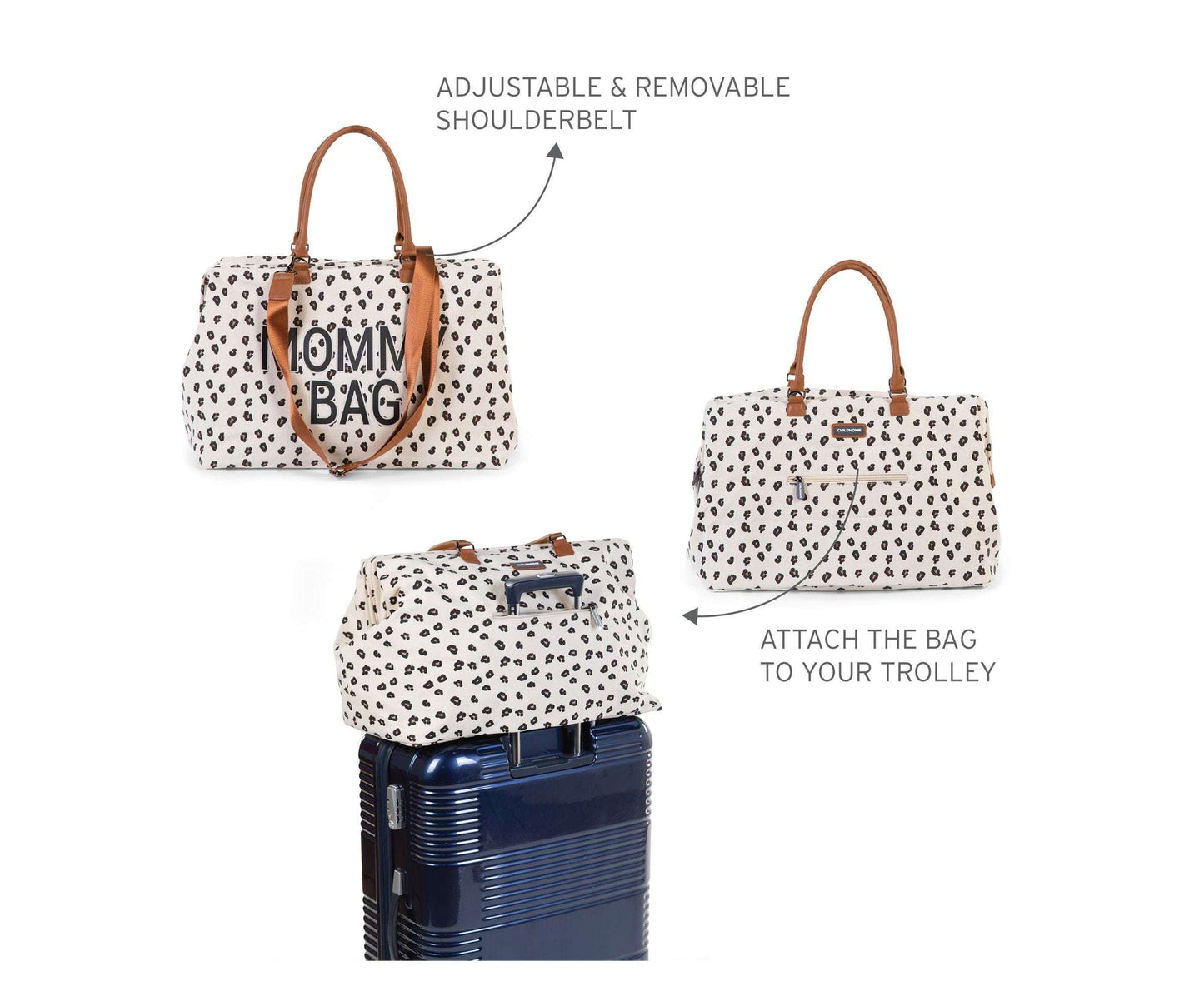 Bold Leopard Print Mommy Bag