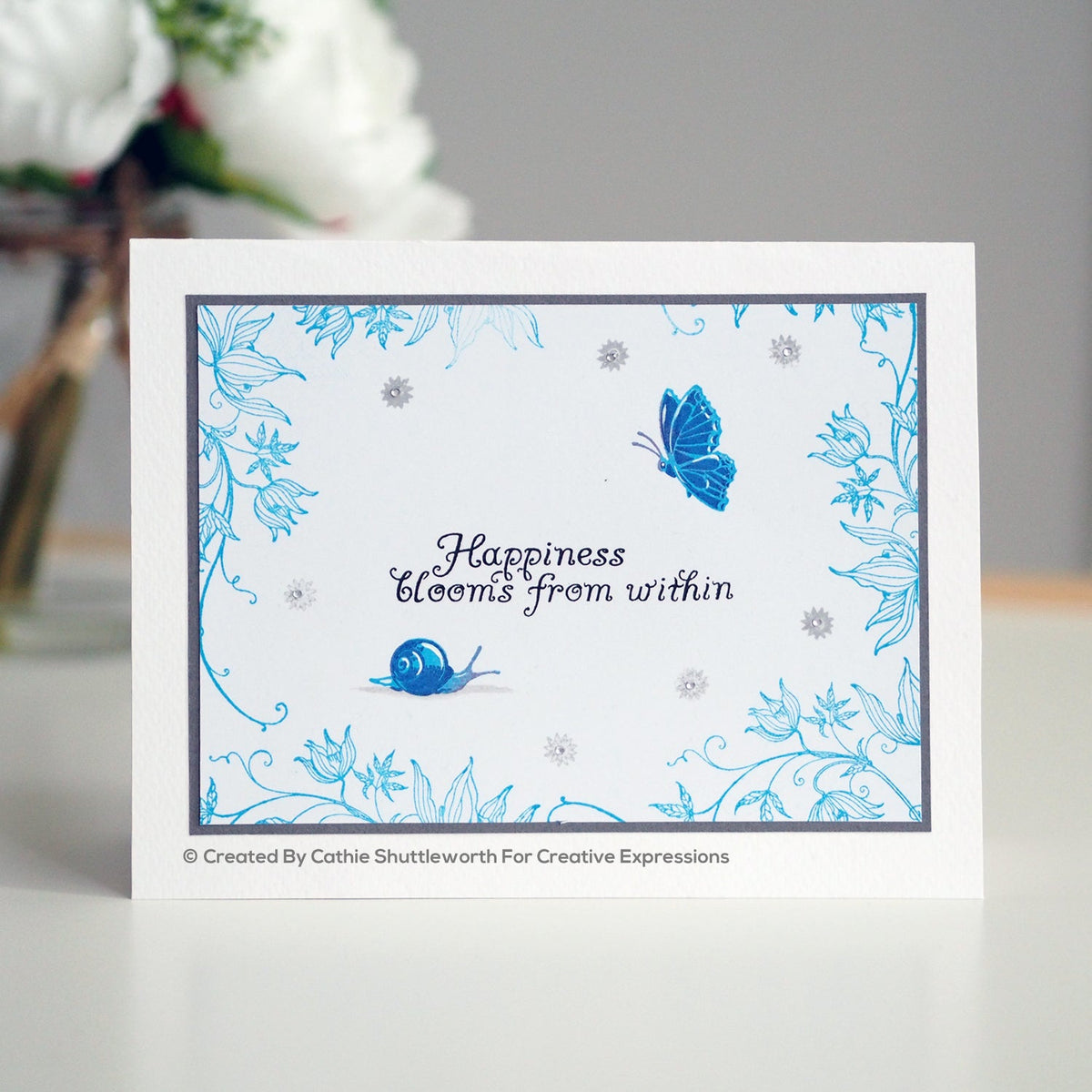 Pink Ink Designs Classic Clematis A5 Clear Stamp Set