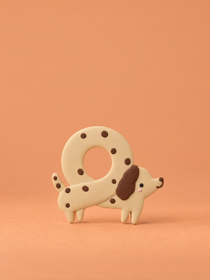 Teether Single - Pretzel Dog