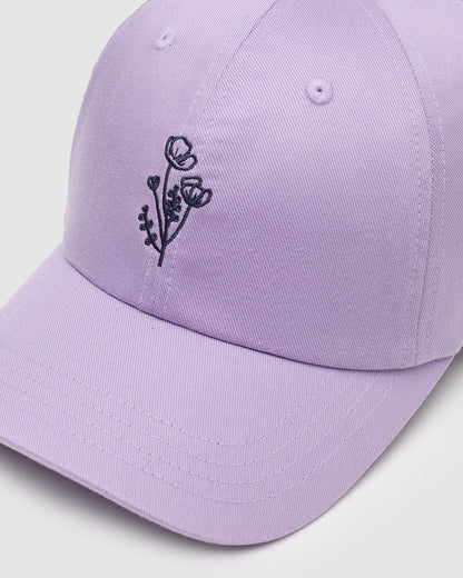 Flower Embroidery Peak Hat