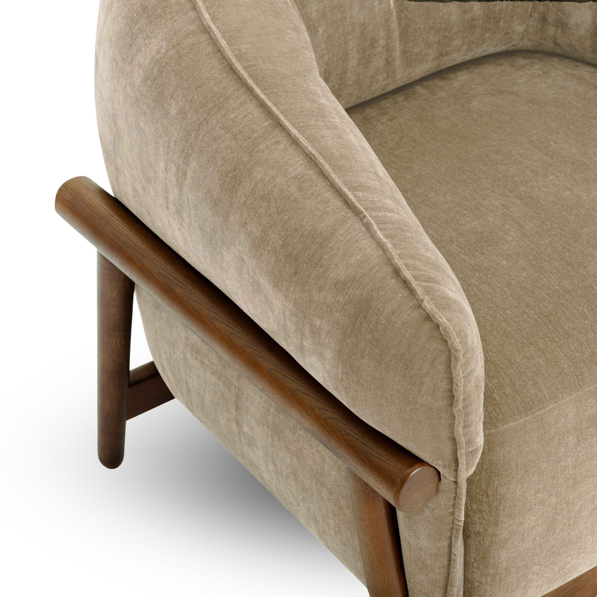 Brian Upcycled Chenille Luxury Accent Chair - Multiple Color Options