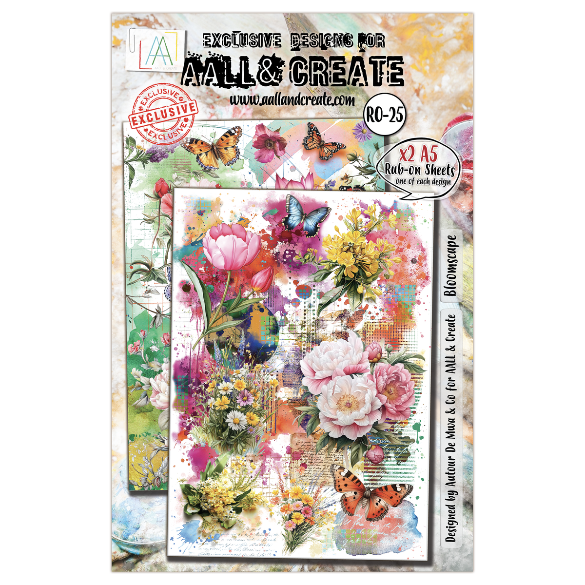 AALL and Create - A5 Rub-Ons - Bloomscape