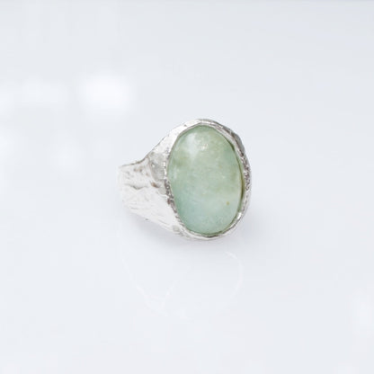 Seraphina’s Sea Ring — Ready-to-Ship Aquamarine Birthstone Ring