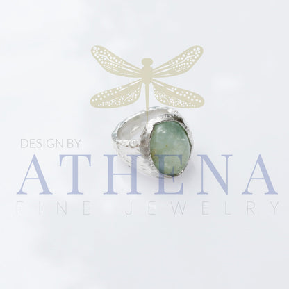 Seraphina’s Sea Ring — Ready-to-Ship Aquamarine Birthstone Ring