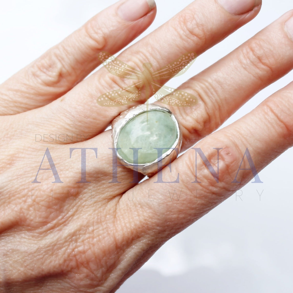 Seraphina’s Sea Ring — Ready-to-Ship Aquamarine Birthstone Ring