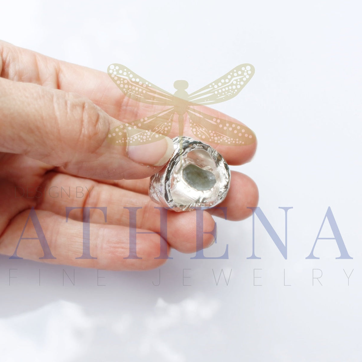 Seraphina’s Sea Ring — Ready-to-Ship Aquamarine Birthstone Ring