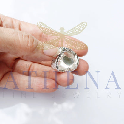 Seraphina’s Sea Ring — Ready-to-Ship Aquamarine Birthstone Ring