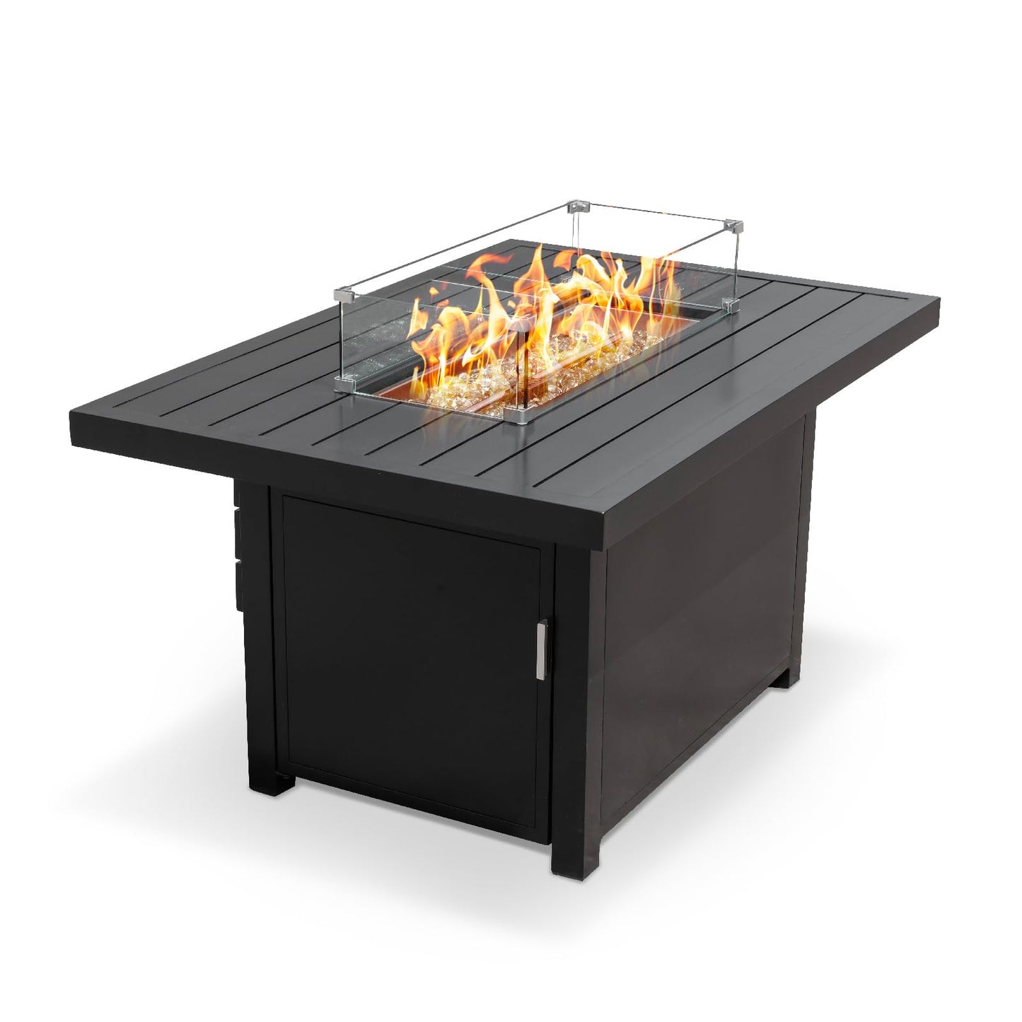 Aluminum Propane 48" Rectangle Outdoor Fire Pit Table - AURABAGS SHOP