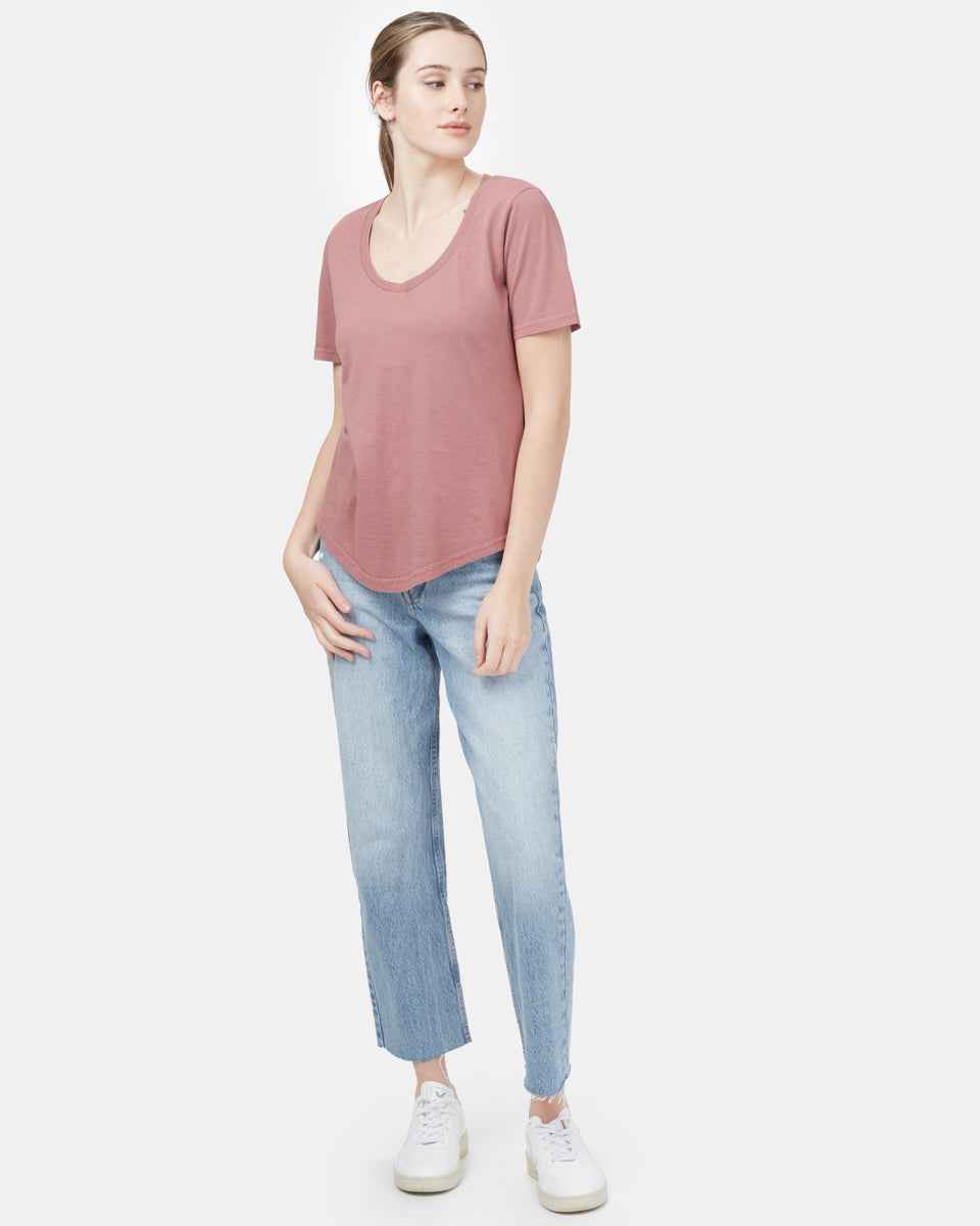 Natural Dye V-Neck T-Shirt