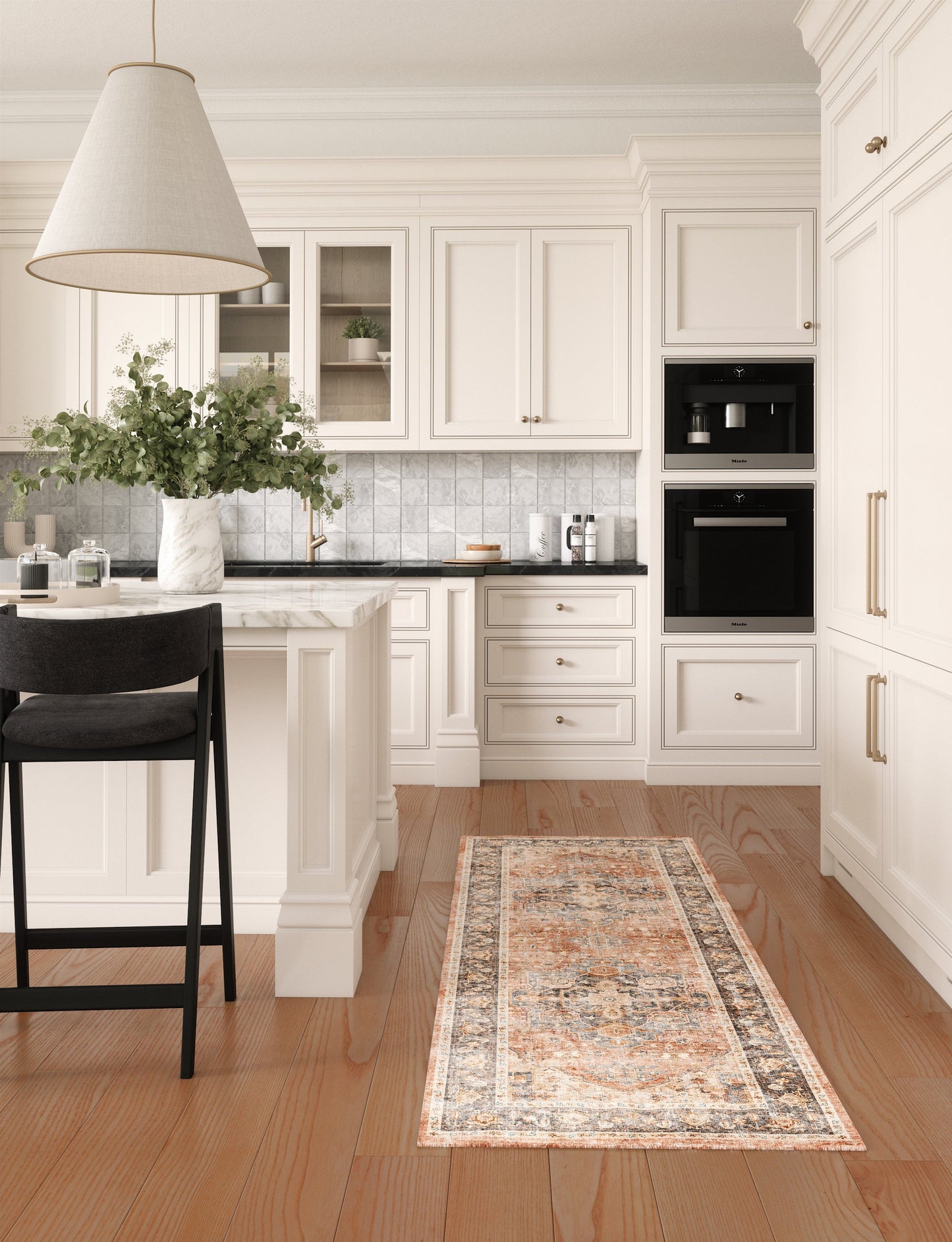 Riverra Terracotta Black Teppich