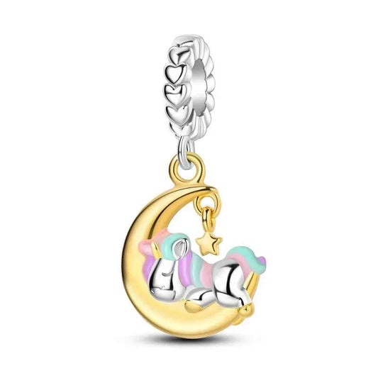Dreamy Unicorn Sterling Silver Charm