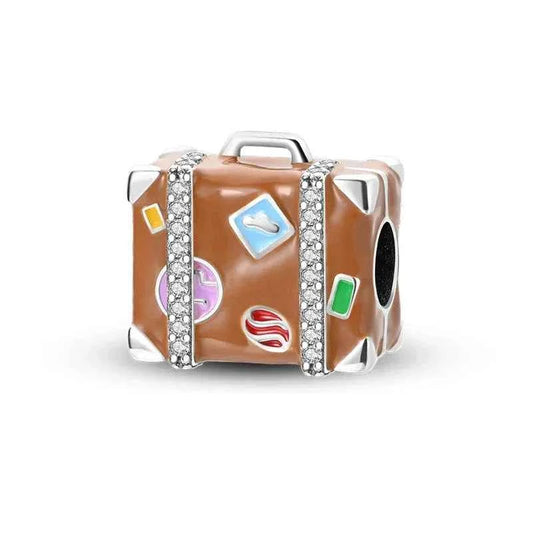 Wanderlust Sterling Silver Suitcase Charm