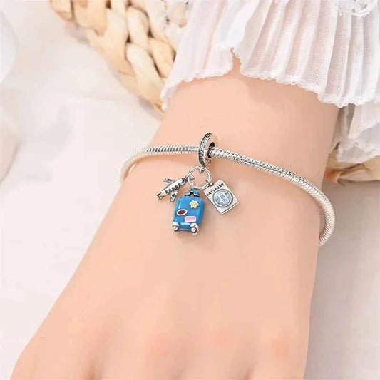 Passport to Adventure Sterling Silver Travel Charm