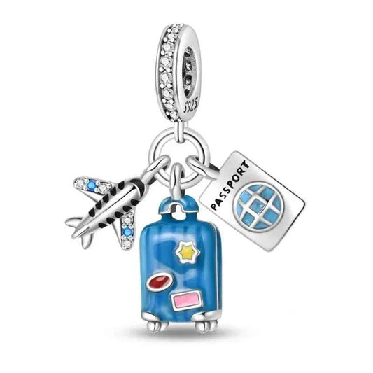 Passport to Adventure Sterling Silver Travel Charm
