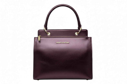 Sac à Main en Cuir Véritable Aubergine - Chloé