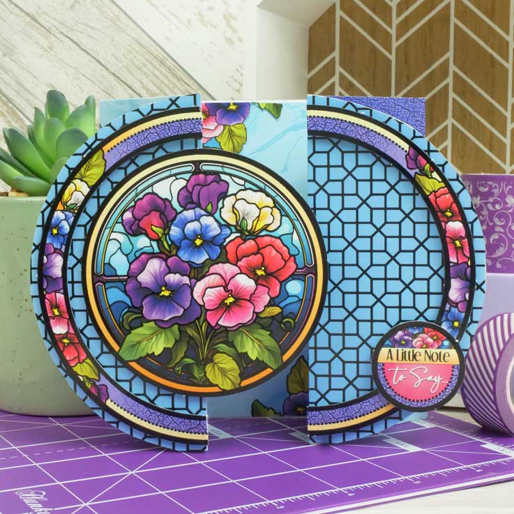 Luxury Shaped Card Blanks & Envelopes - Circle Gatefold