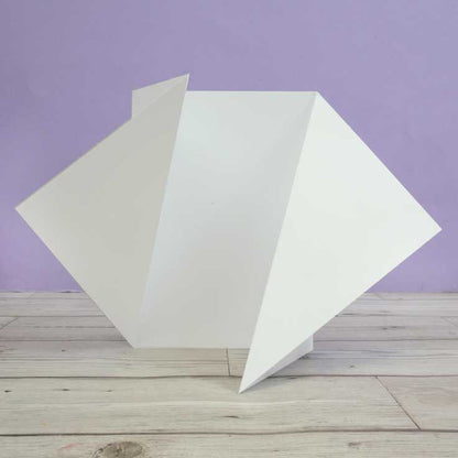 Luxury Shaped Card Blanks & Envelopes - Side Twist Gatefold
