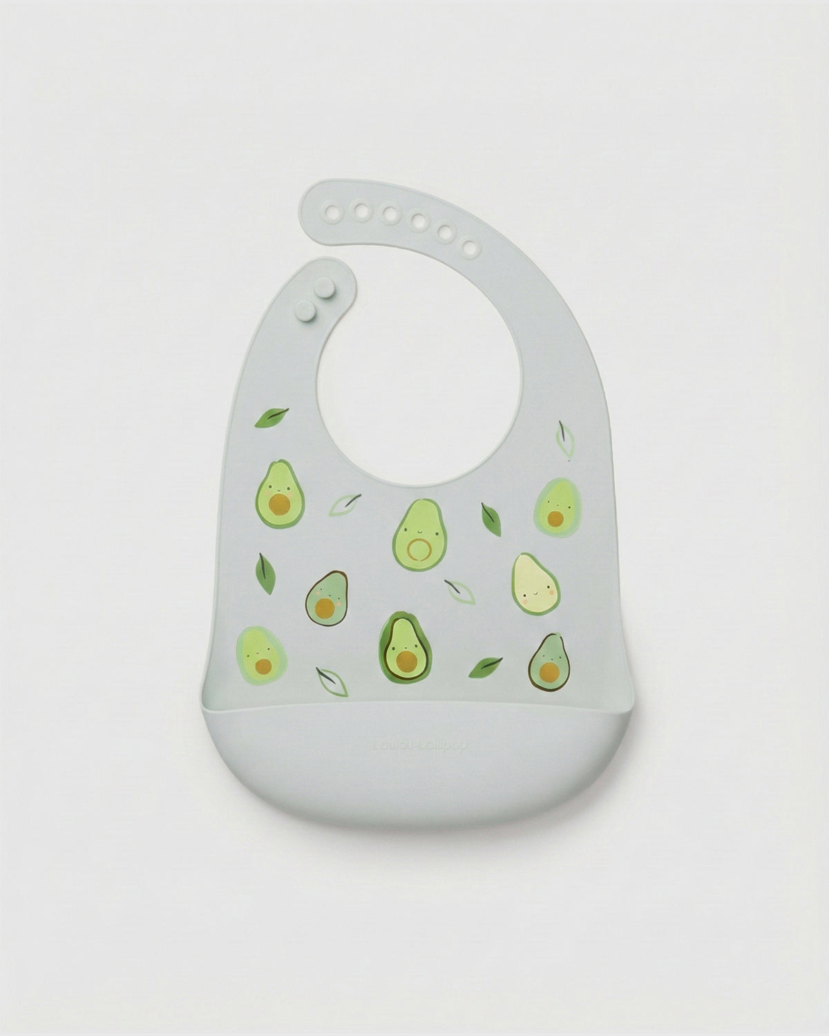 Silicone Bib Printed - Avocado