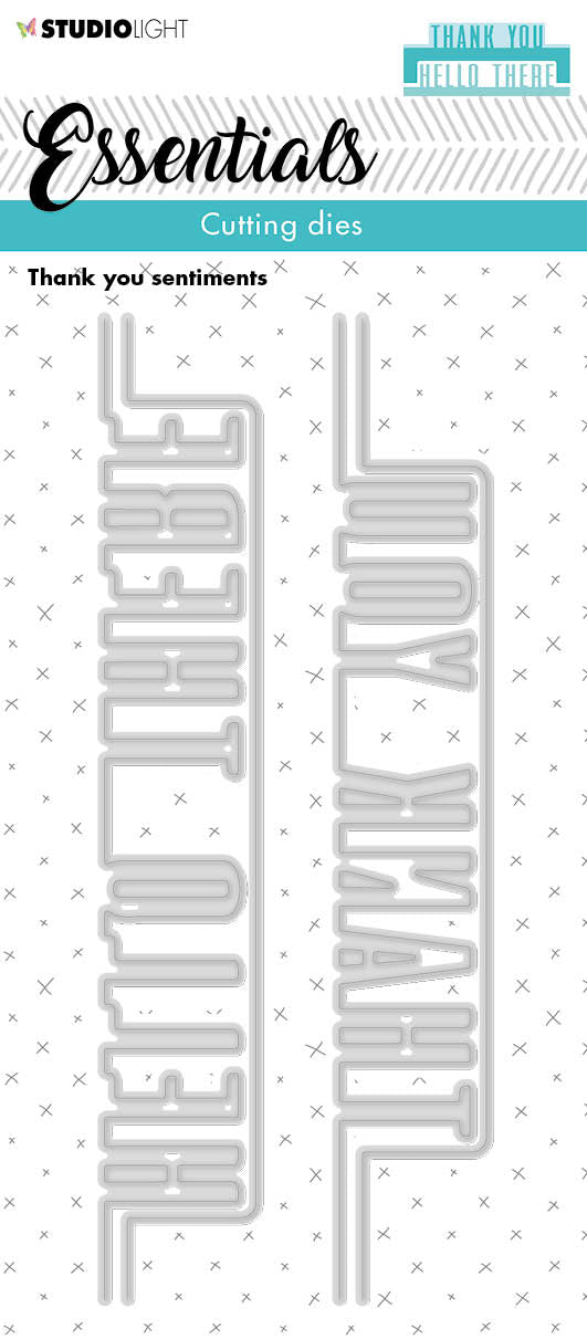 SL Cutting Die Thank You Sentiments Essentials 60x152x1mm 4 PC nr.218