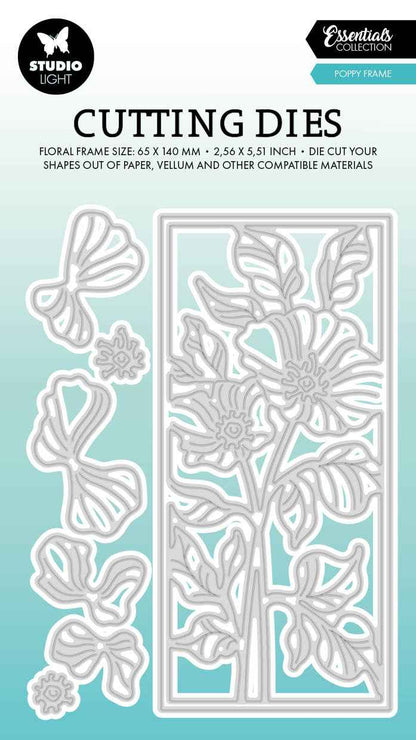 SL Cutting Dies Poppy Frame Essentials 101x142x1mm 8 PC nr.735
