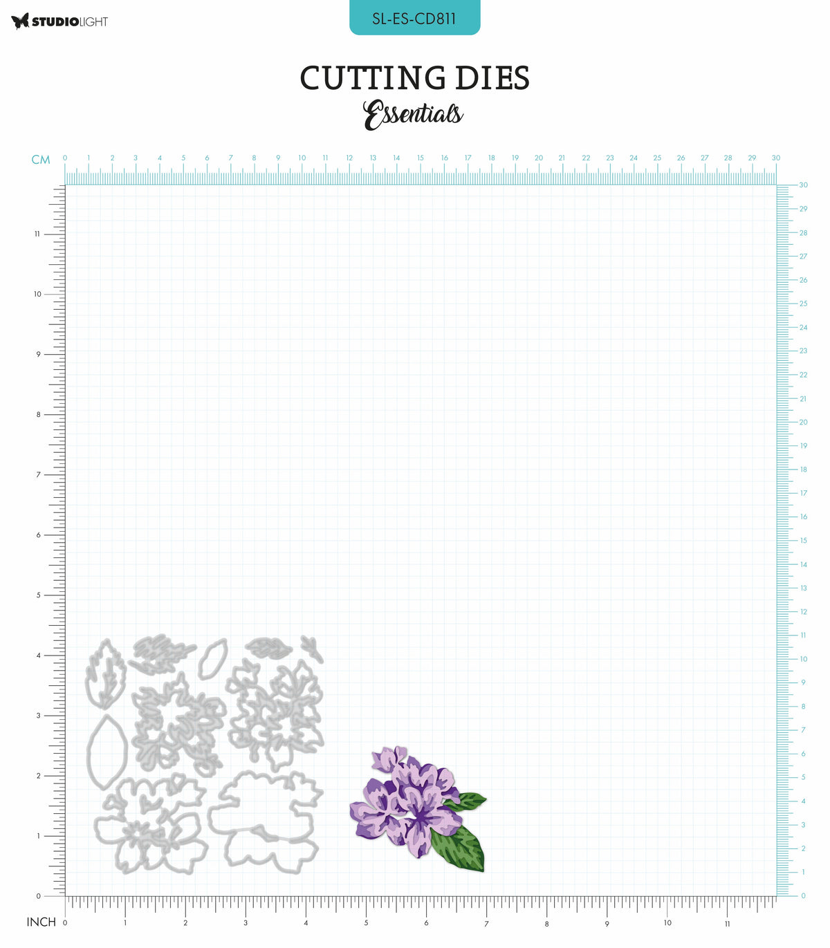 SL Cutting Dies Layered - Flower Cluster Essentials 10 PC