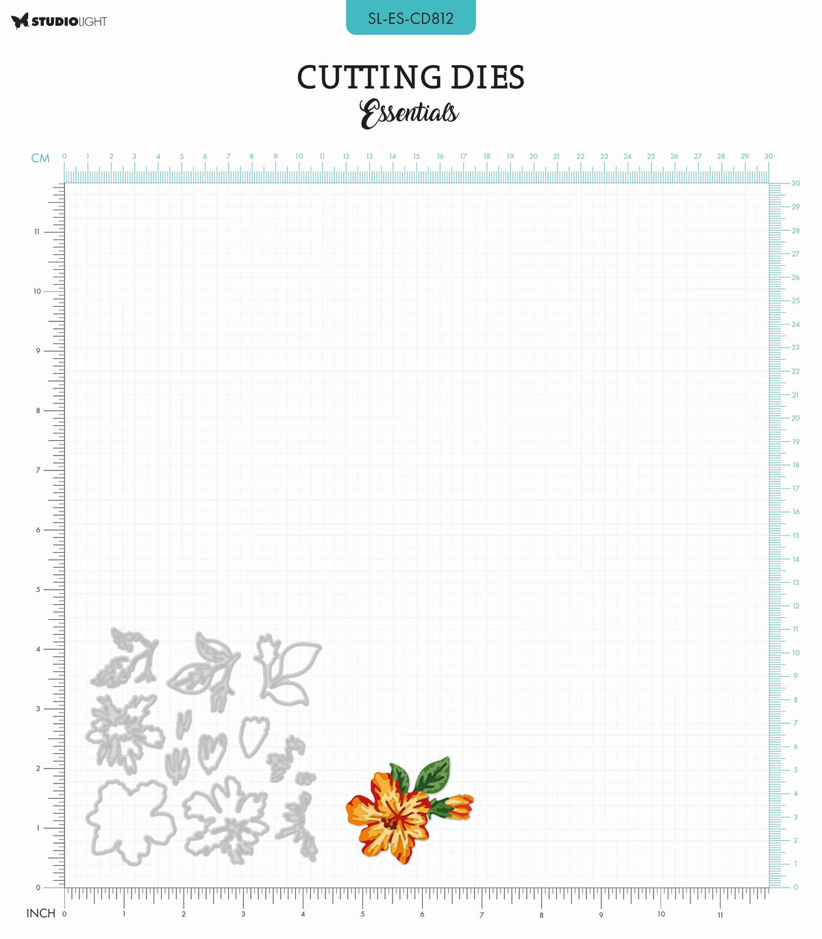 SL Cutting Dies Layered - Hibiscus Essentials 13 PC