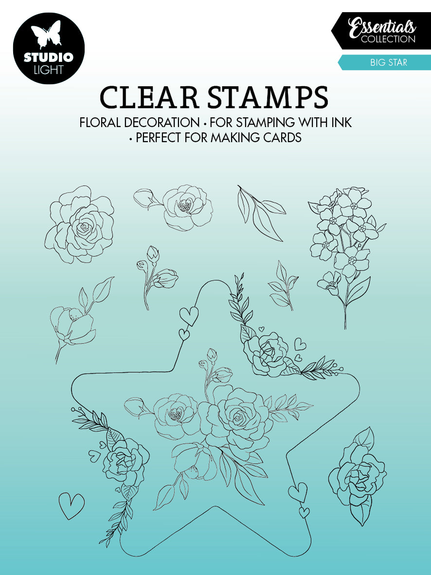 SL Clear Stamp Big Star Essentials 119x129x3mm 11 PC nr.367