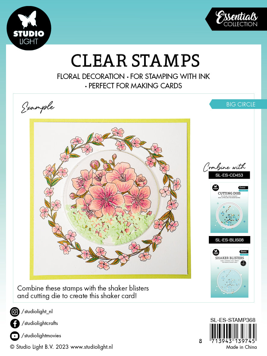 SL Clear Stamp Big Circle Essentials 119x129x3mm 5 PC nr.368