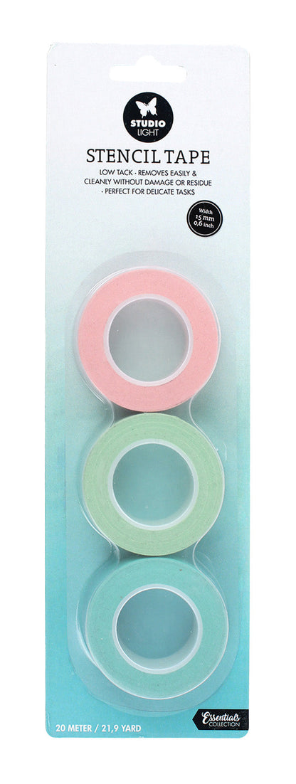SL Stencil Tape Low Tack 15mm Wide 3 PCS Essential Tools 40x40x15mm 20 Mt nr.01