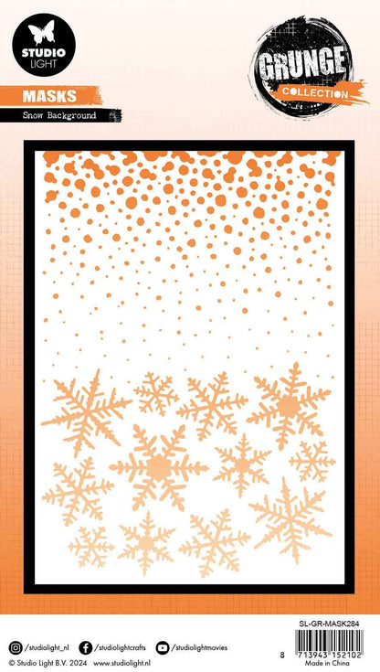 GR Mask Snow Background Grunge Collection 1 PC