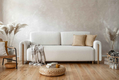 Arcadova 3 Seater Storage Sleeper Sofa - Beige
