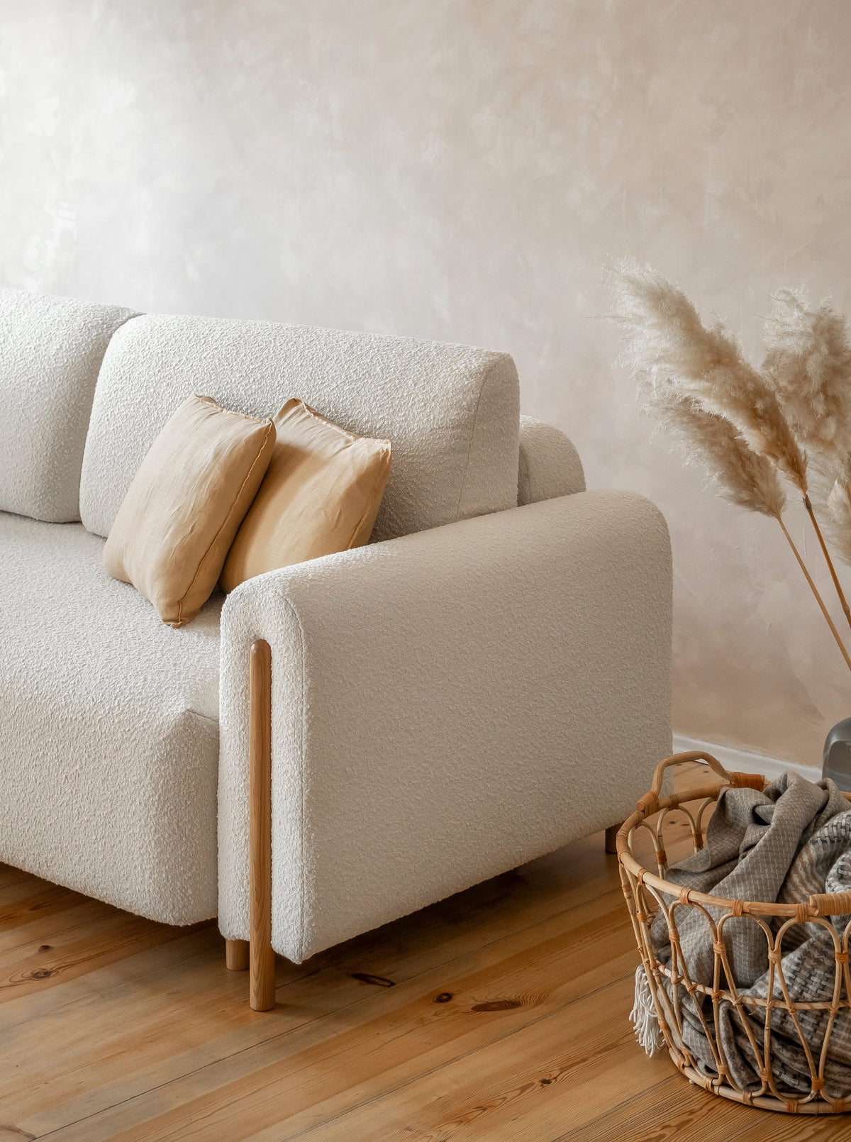Arcadova 3 Seater Storage Sleeper Sofa - Beige