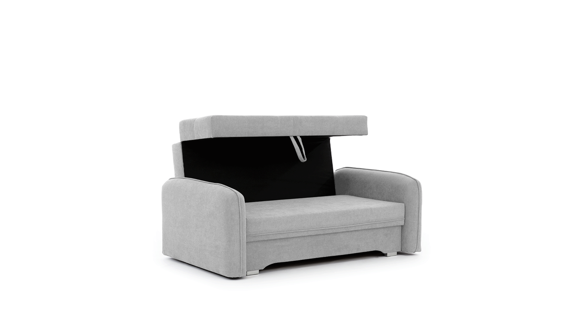 Laine Condo Style 2 Seater Storage Sleeper Sofa - Light Grey