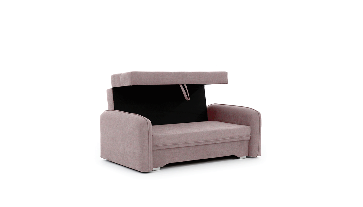 Laine Condo Style 2 Seater Storage Sleeper Sofa - Blush