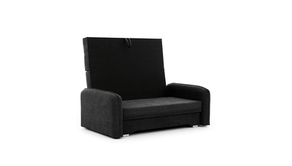 Laine Condo Style 2 Seater Storage Sleeper Sofa - Black