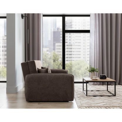 Laine Condo Style 2 Seater Storage Sleeper Sofa - Brown