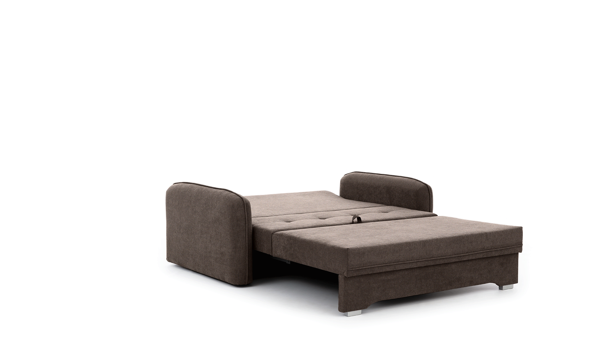 Laine Condo Style 2 Seater Storage Sleeper Sofa - Brown