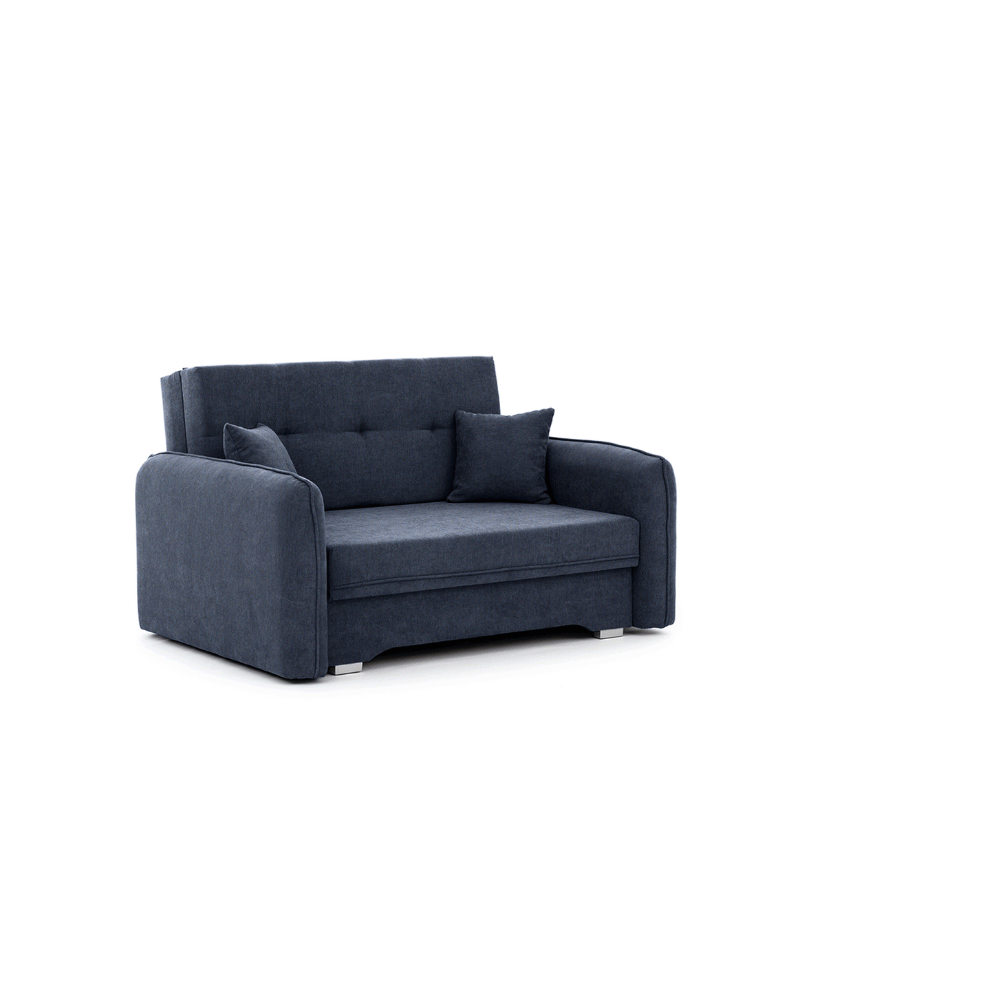 Laine Condo Style 2 Seater Storage Sleeper Sofa - Navy Blue