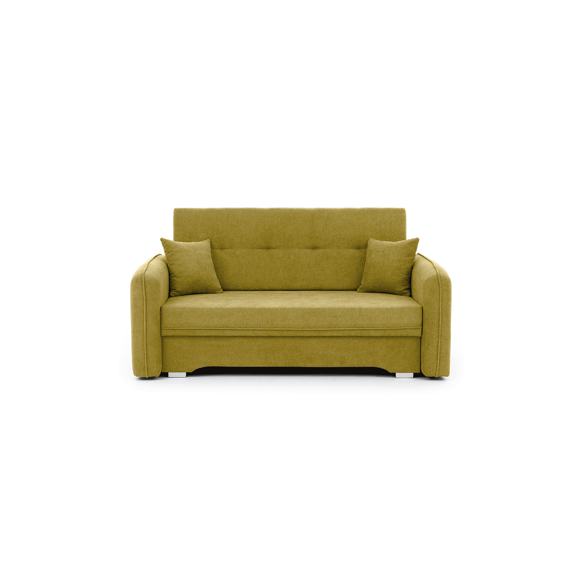 Laine Condo Style 2 Seater Storage Sleeper Sofa - Mustard