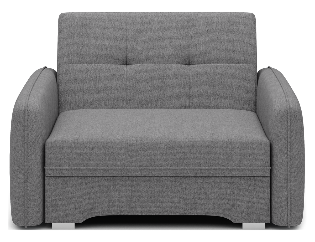 Laine Condo Style 1 Seater Storage Sleeper Sofa - Medium Grey