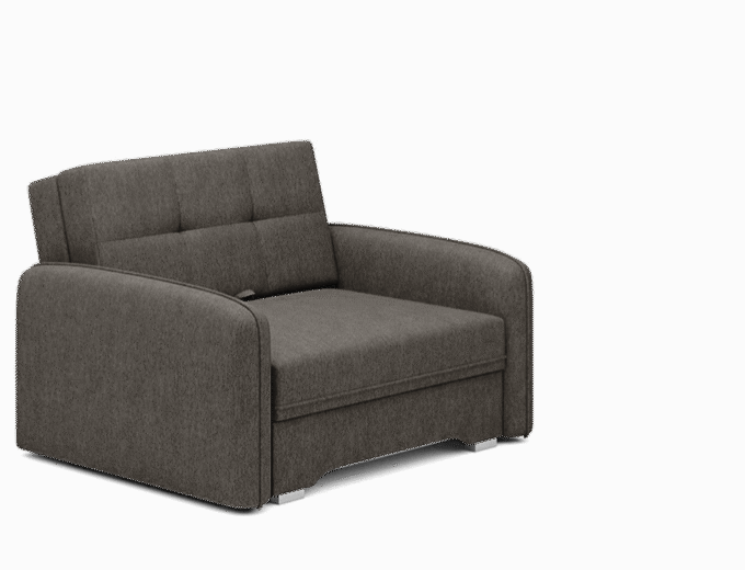 Laine Condo Style 1 Seater Storage Sleeper Sofa - Dark Grey