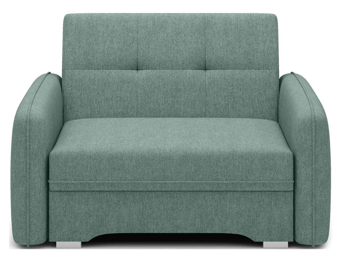 Laine Condo Style 1 Seater Storage Sleeper Sofa - Jade Green