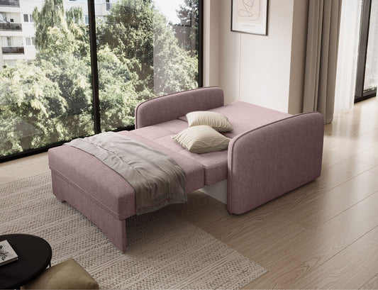 Laine Condo Style 1 Seater Storage Sleeper Sofa - Blush