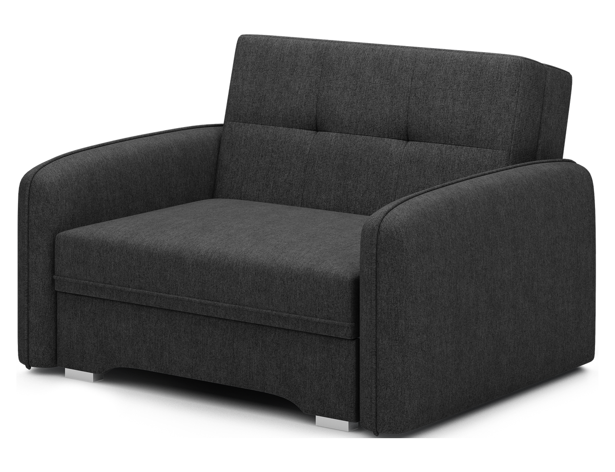 Laine Condo Style 1 Seater Storage Sleeper Sofa - Black