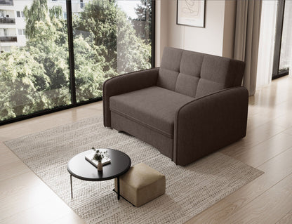 Laine Condo Style 1 Seater Storage Sleeper Sofa - Brown