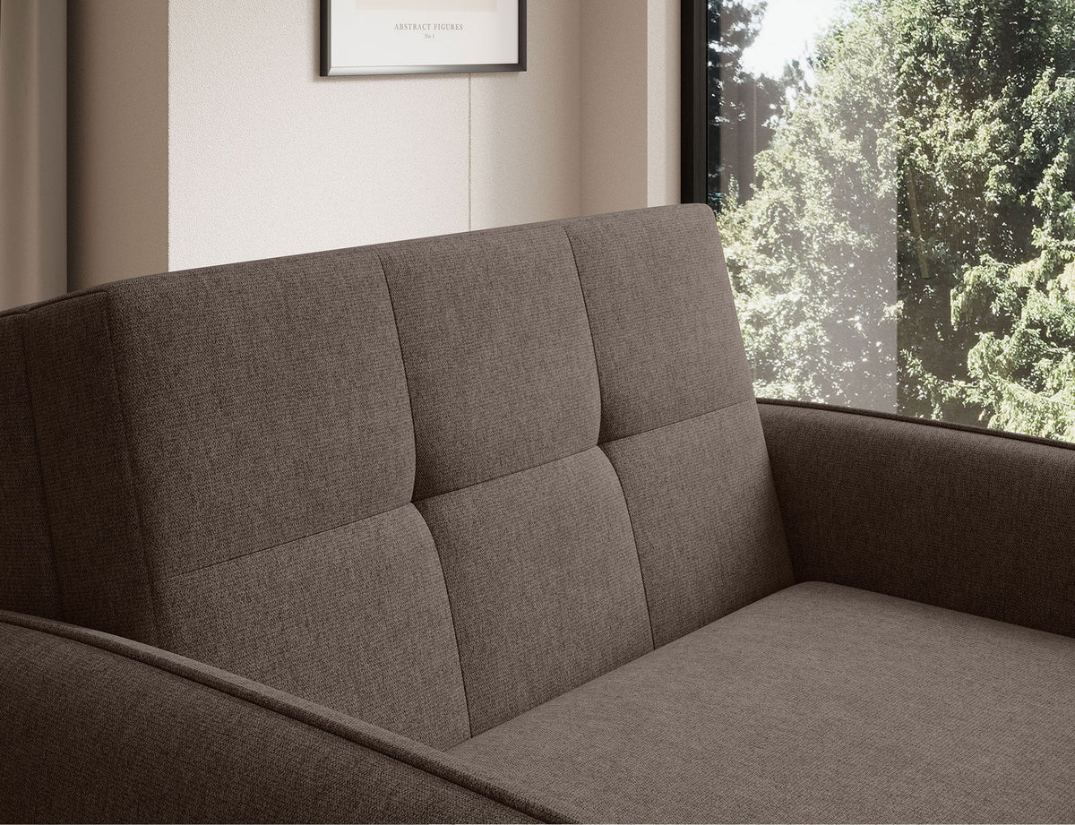 Laine Condo Style 1 Seater Storage Sleeper Sofa - Brown