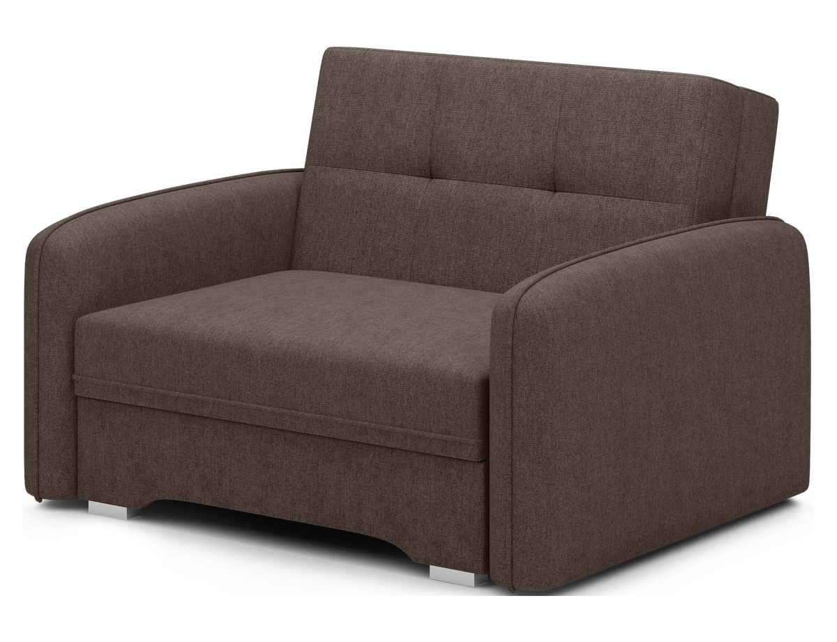 Laine Condo Style 1 Seater Storage Sleeper Sofa - Brown