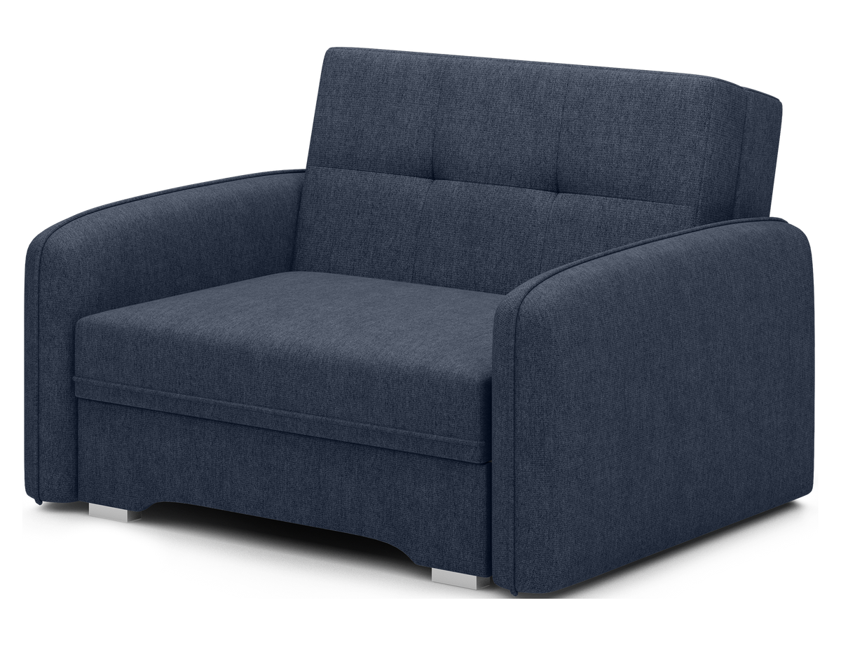 Laine Condo Style 1 Seater Storage Sleeper Sofa - Navy Blue