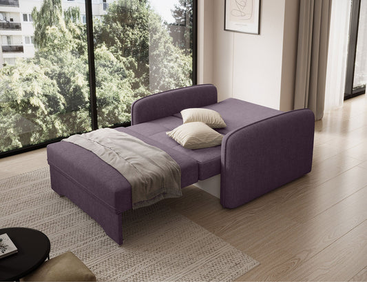 Laine Condo Style 1 Seater Storage Sleeper Sofa - Plum Purple