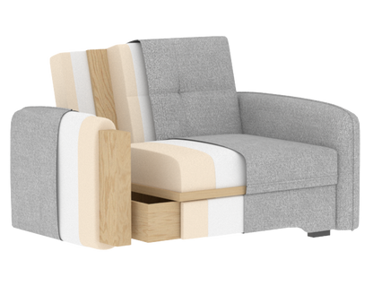 Laine Condo Style 2 Seater Storage Sleeper Sofa - Beige